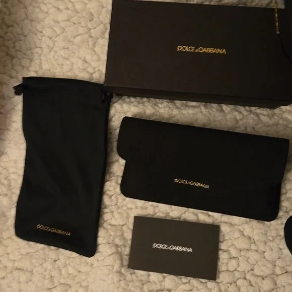 AUTHENTIC Dolce & Gabbana Gold Frame Sunglasses with Brown Lenses - Picture 7 of 9